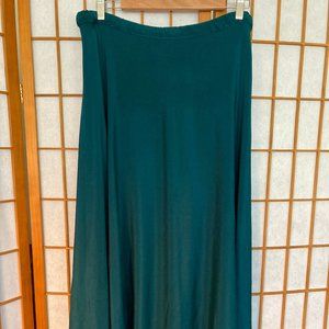Turquoise SILK full skirt